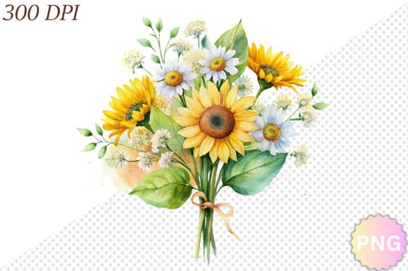 Download Watercolor Sunflower PNG Clipart - Clipart Collection