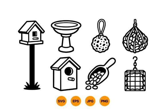 Download Garden Bird Feeder Clipart - Clipart Collection