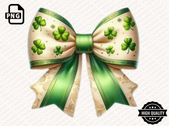 Download Glitter Shamrock Bow Clipart PNG - Clipart Collection