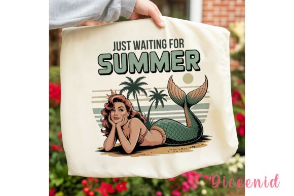 Download Retro Mermaid Summer Vibes PNG Clipart - Clipart Collection