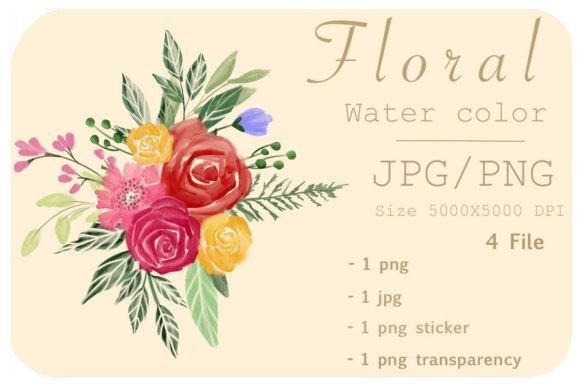 Download Floral Watercolor Design Clipart - Clipart Collection
