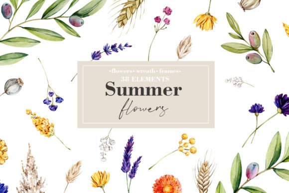 Download Summer Floral Clipart - Clipart Collection