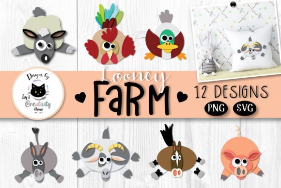 Download Funny Farm Animal Clipart | Farm SVG - Clipart Collection