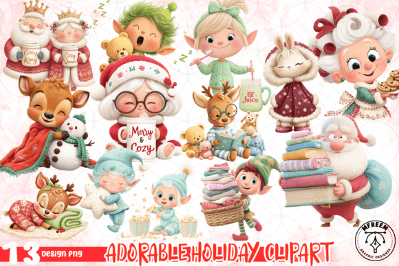 Download Adorable Holiday Clipart Bundle PNG - Clipart Collection