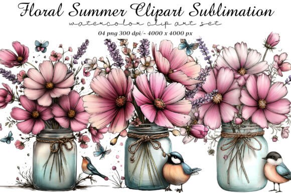 Download Floral Summer Clipart Sublimation - Clipart Collection