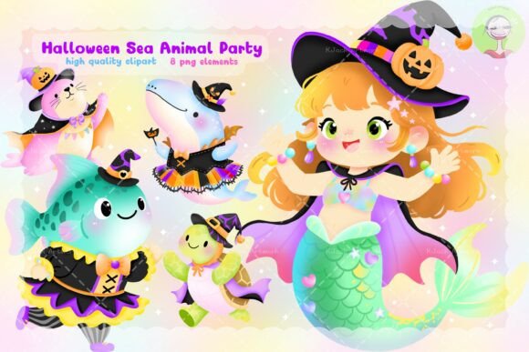 Download Halloween Sea Animal Party Clipart - Clipart Collection