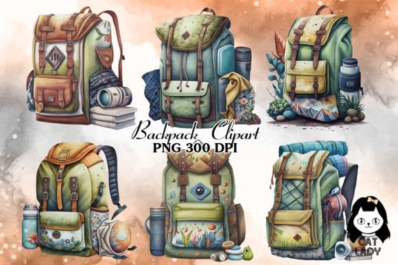 Download Vintage Backpack Sublimation Clipart - Clipart Collection