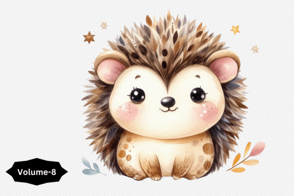 Download Watercolor Hedgehog Clipart PNG - Clipart Collection