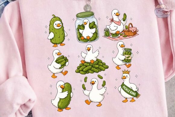 Download Cute Duck and Pickle PNG Clipart Bundle - Clipart Collection