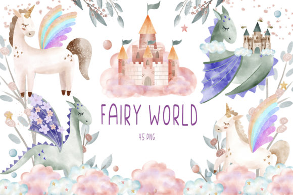 Download Watercolor Fairy Tale Castle Clipart PNG - Clipart Collection