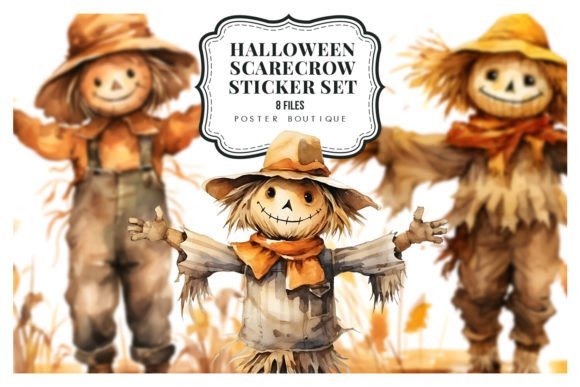 Download Halloween Scarecrow Clipart Set - Clipart Collection