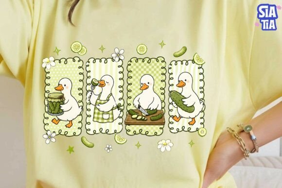 Download Cute Duck Pickle Making PNG Clipart - Clipart Collection