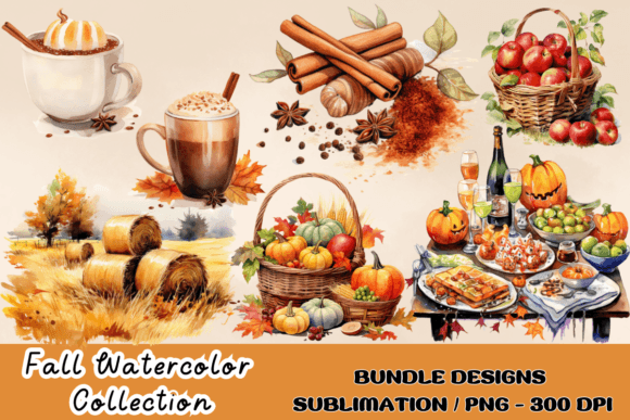 Download Watercolor Fall Decor Clipart Autumn PNG - Clipart Collection