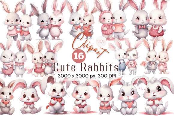 Download Watercolor Bunny Clipart for Girl - Clipart Collection
