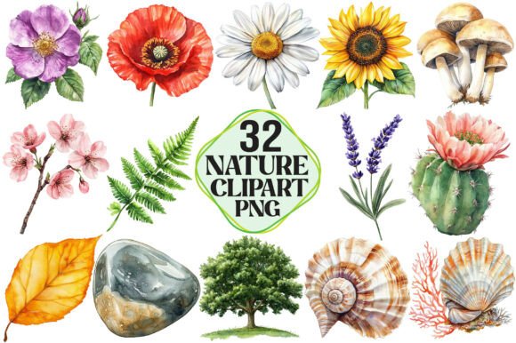 Download Watercolor Nature Clipart - Clipart Collection
