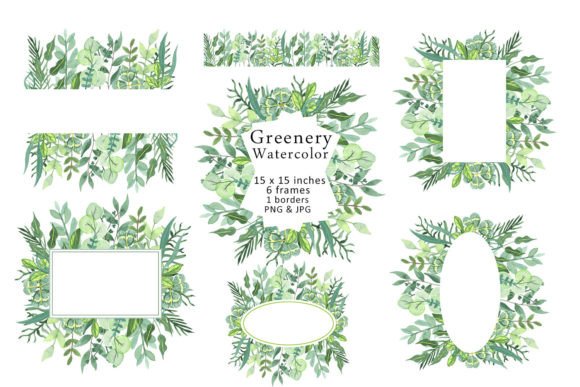 Download Watercolor Frame Clipart Green Grass PNG - Clipart Collection