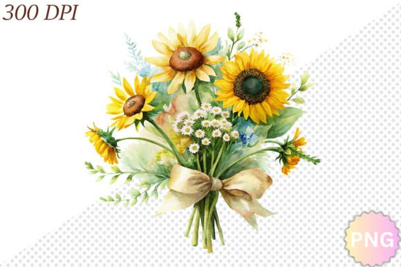 Download Watercolor Sunflower PNG Clipart - Clipart Collection
