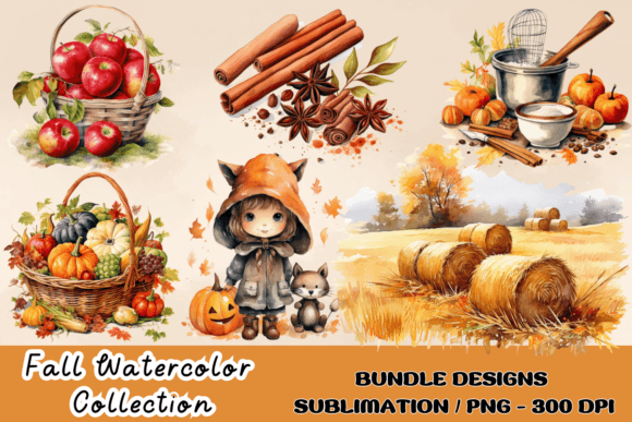Download Watercolor Fall Decor Clipart Autumn PNG - Clipart Collection