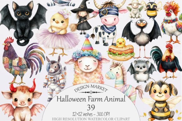 Download Halloween Farm Animal Clipart - Clipart Collection