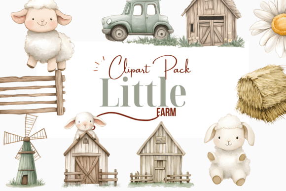 Download Little Farm Escapade Clipart Pack - Clipart Collection