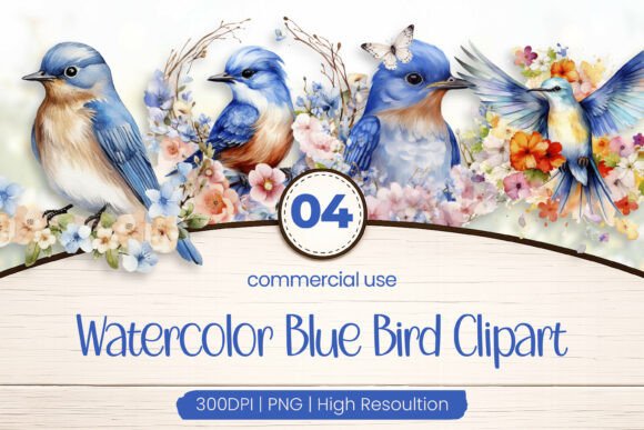 Download Blue Bird Clipart PNG - Clipart Collection