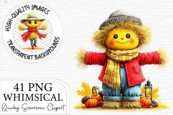 Download Quirky Scarecrow PNG Clipart - Clipart Collection